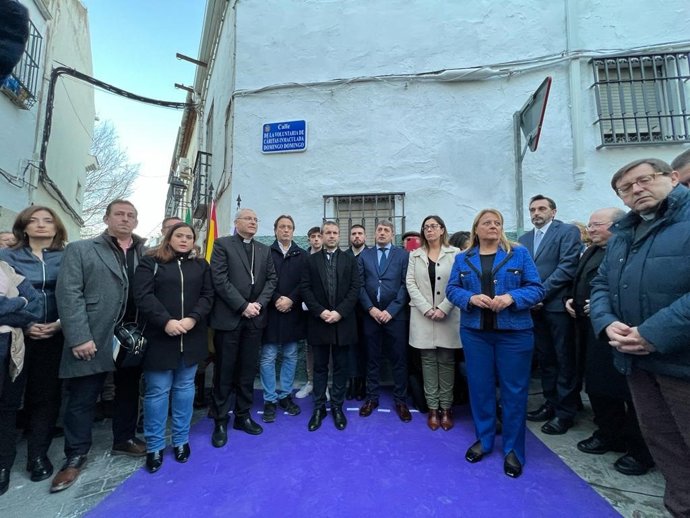 Rotulación de una calle en memoria de Inmaculada Domingo