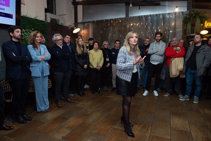 La candidata a la Portavocía Política de Ciudadanos en las primarias ante la VI Asamblea General, Patricia Guasp antes del acto fin de campaña, a 10 de enero de 2023, en Madrid (España).