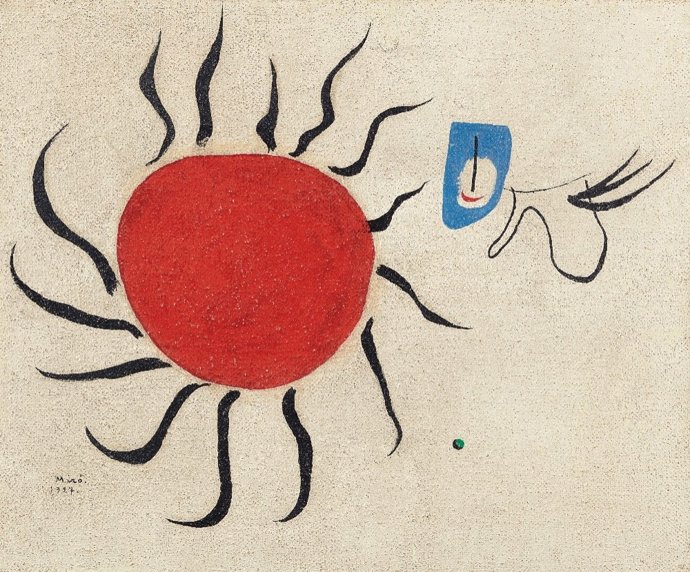 Pintura (El sol) [Peinture (Le Soleil)],de 1927, obra de Joan Miró.