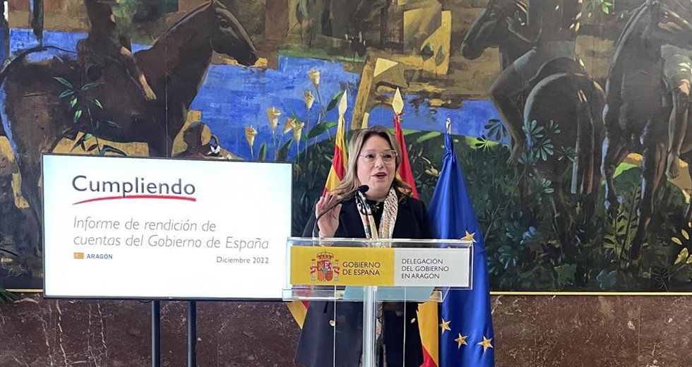La delegada del Gobierno en Aragón, Rosa Serrano.