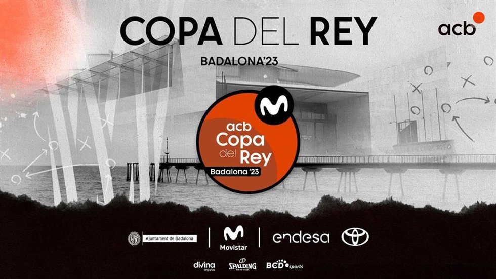 Cartel promocional de la acb para la Copa del Rey 2023, que se disputará en Badalona
