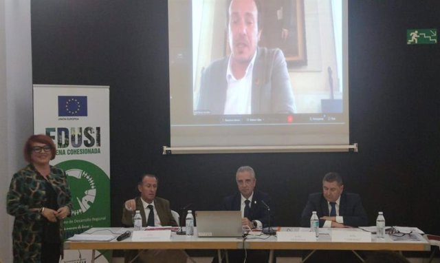 Inauguración de la jornada de formación sobre las Edusi organizada por la FAMP en Lucena (Córdoba).