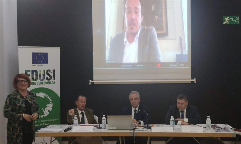 Inauguración de la jornada de formación sobre las Edusi organizada por la FAMP en Lucena (Córdoba).