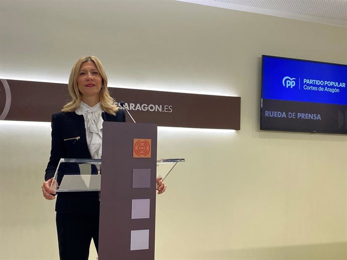 La portavoz del PP Aragón, Mar Vaquero.