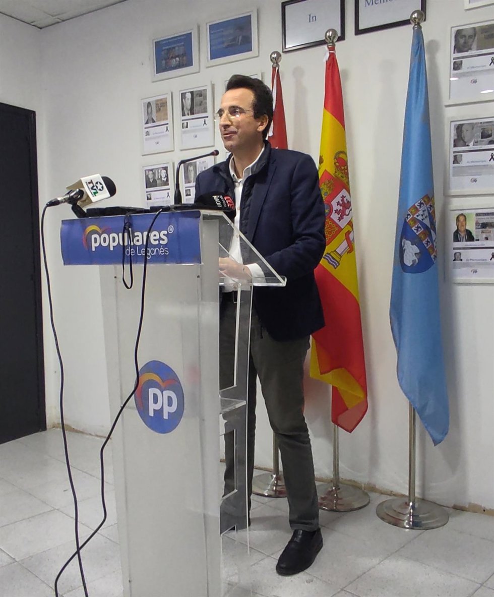 El portavoz del PP y candidato a la Alcaldía de Leganés, Miguel Ángel Recuenco