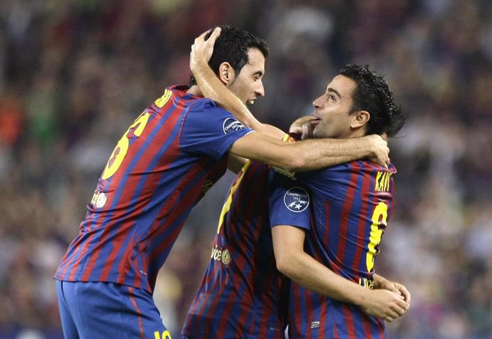 Archivo - FC Barcelona  Xavi   Busquets