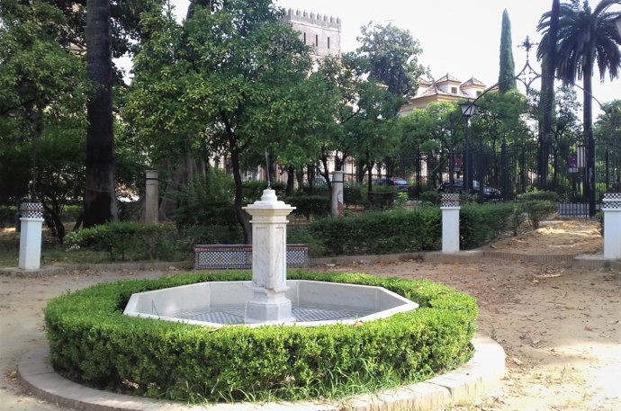 Archivo - Imagen de archivo de los Jardines de Murillo. 