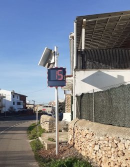 Radar pedagógico instalado en Son Ferriol (Palma).