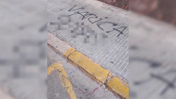 Pintada homófoba en la Pobla de Vallbona