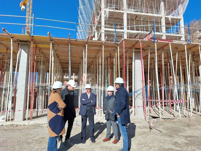 El alcalde de Huesca ha visitado las obras