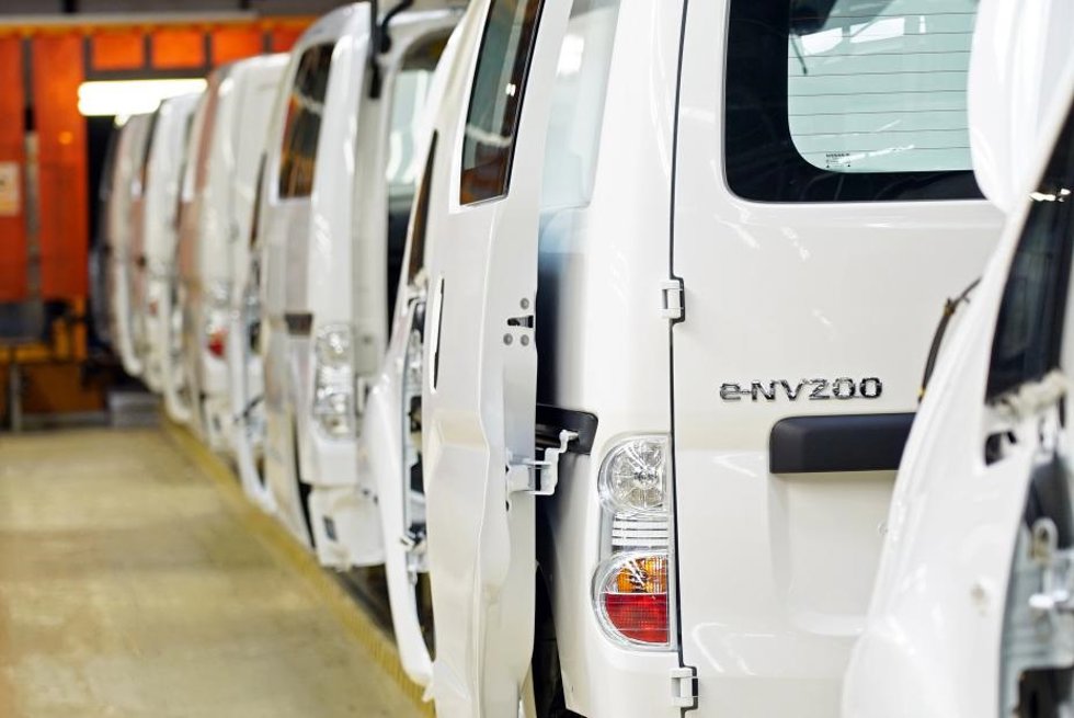 Archivo - Furgoneta eléctrica e-NV200 de Nissan