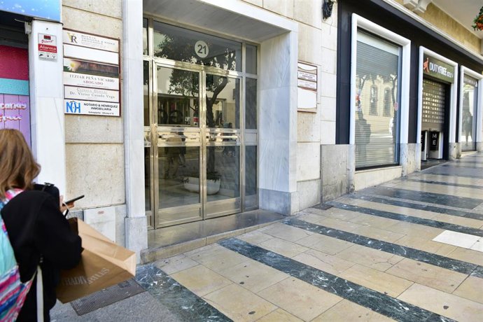 Portal del domicilio del exconsejero de Sanidad de Ceuta, Javier Guerrero, dónde ha sido detenido, a 11 de enero de 2023, en Ceuta (España). 