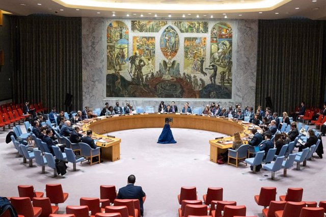 El Consejo de Seguridad de la ONU celebra una reunión en la sede de la ONU en Nueva York