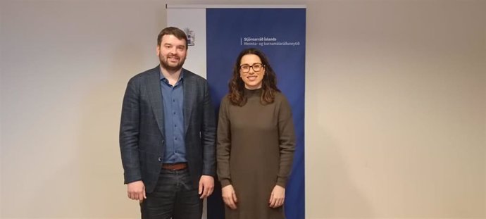 La vicepresidenta del Consell, Aitana Mas, se reúne con el ministro de infancia y Educación de Islandia, Áxmundur Einar Daoason