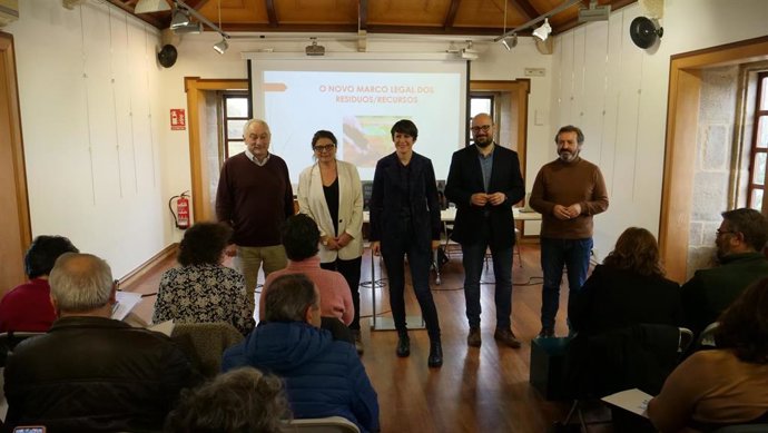 La portavoz nacional del BNG, Ana Pontón, en un acto de la formación nacionalista.