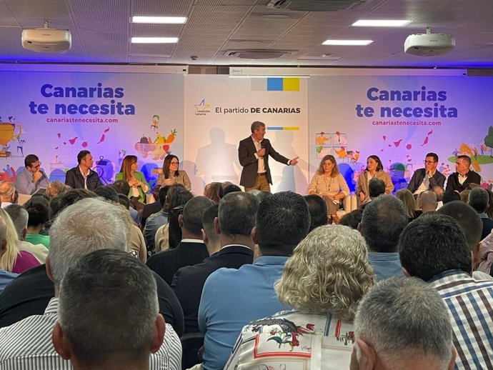 El secretario general nacional de Coalición Canaria, Fernando Clavijo