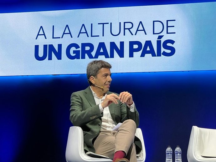El presidente del PPCV, Carlos Mazón