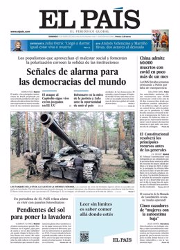 Portada de El País.