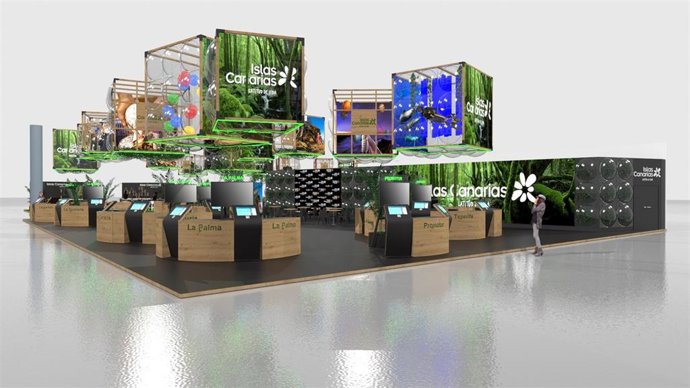 Imagen del stand de Canarias en Fitur