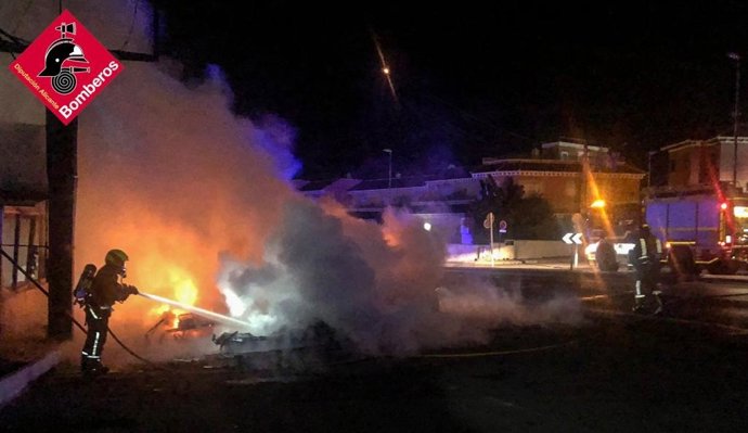 Incendio en una autocaravana