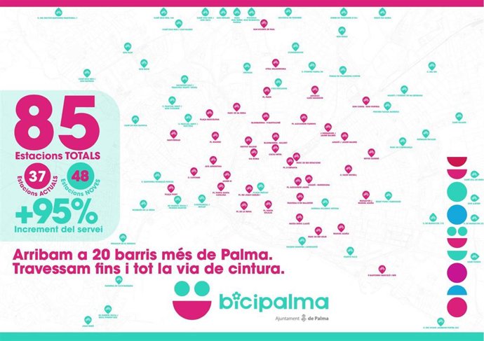 El plazo para que nuevos usuarios puedan inscribirse en Bicipalma comienza este lunes
