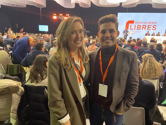 La portavoz parlamentaria de Ciudadanos (CS) La Rioja, Belinda León, en la clausura de la VI Asamblea General