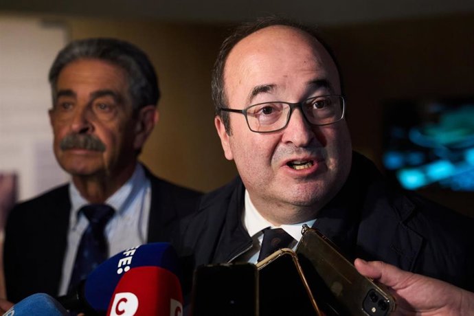 El ministro de Cultura, Miquel Iceta, en su visita de esta semana a Cantabria