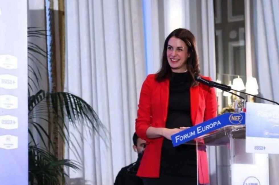 La portavoz de Más Madrid en el Ayuntamiento y candidata a la Alcaldía, Rita Maestre, en un desayuno informativo