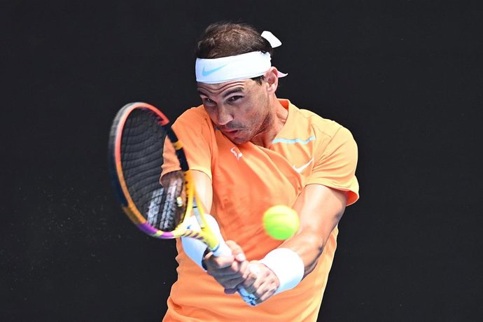 El tenista español Rafa Nadal, en el Abierto de Australia 2023. 