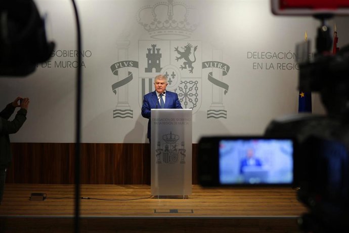 El delegado del Gobierno en la Región de Murcia, José Vélez