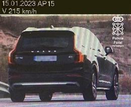 Interceptado tras circular a 215 km/h en la AP-15 en Olite.