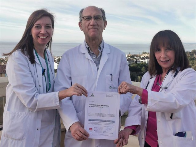 El servicio de Medicina Interna del Hospital Costa del Sol ya tiene la certificación de nivel óptimo de la Agencia de Calidad Sanitaria Andaluza.
