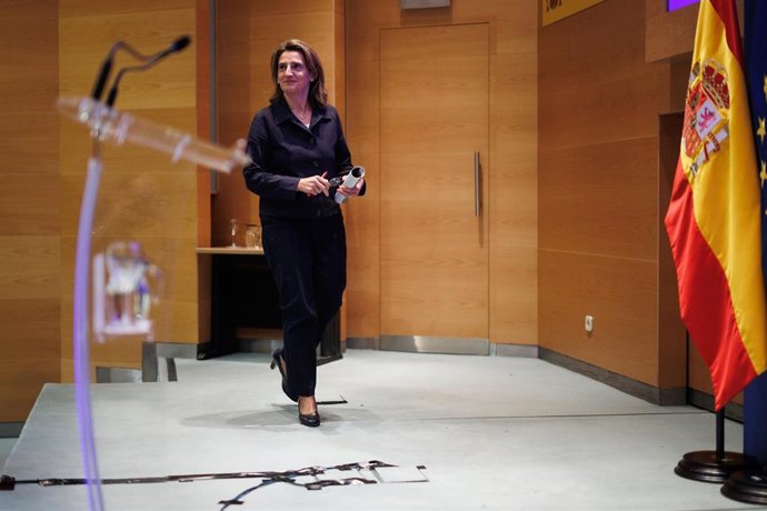 La vicepresidenta del Gobierno y ministra para la Transición Ecológica y el Reto Demográfico, Teresa Ribera