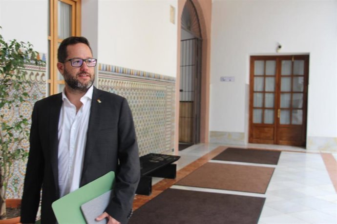 El portavoz del Grupo Mixto-Adelante Andalucía, José Ignacio García, en el Parlamento andaluz.