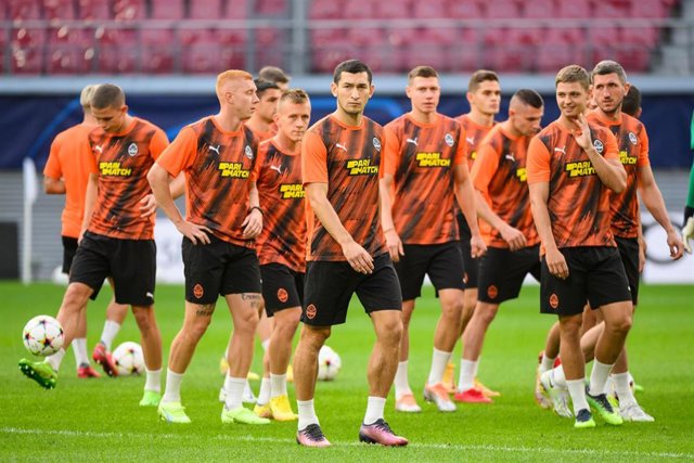 Archivo - Jugadores del Shakhtar Donetsk