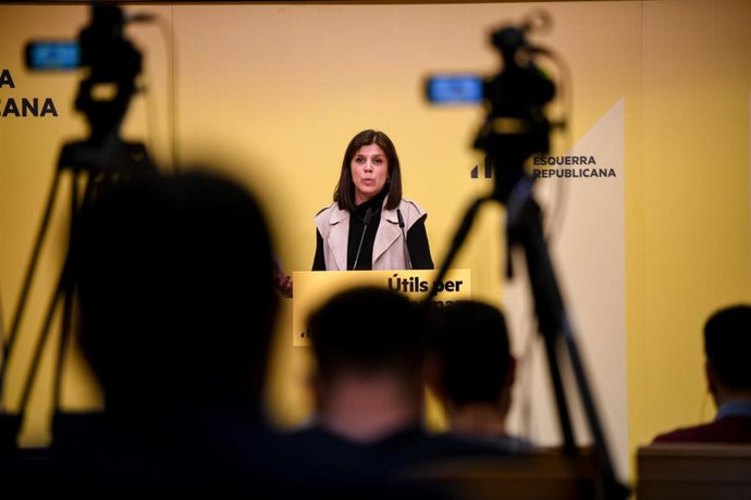 La secretaria general adjunta y portavoz de ERC, Marta Vilalta.
