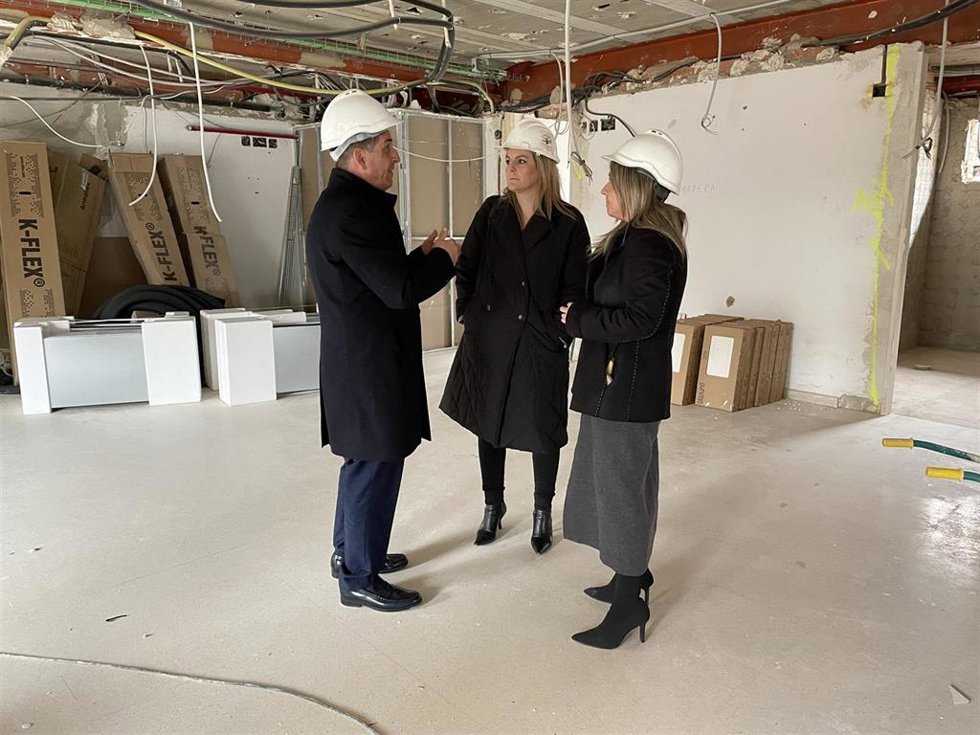 Visita a las obras del centro de salud de Baeza