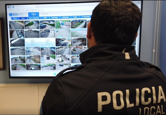 Cámaras de vigilancia.