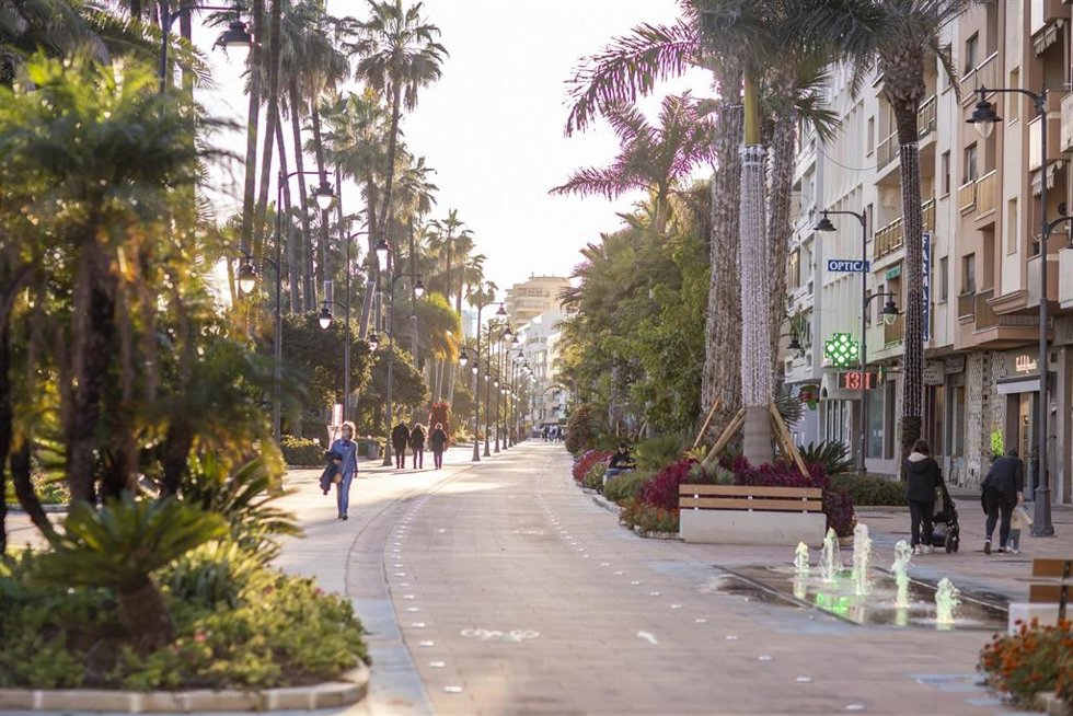 Bulevar ajardinado de Estepona