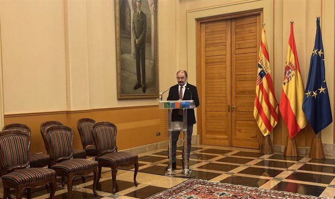 El presidente del Gobierno de Aragón, Javier Lambán.