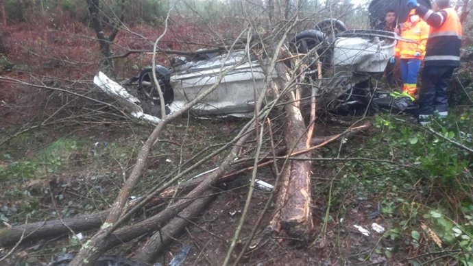 Accidente rexistrado en Cerceda.