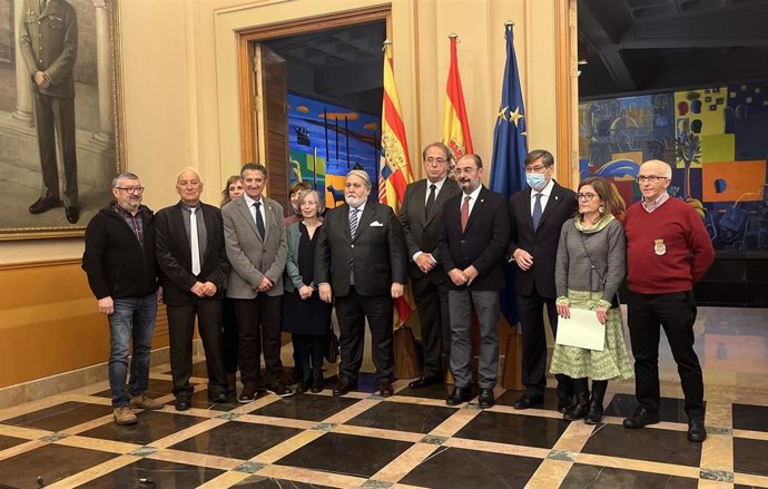 Acto de cesión de la Casa de Aragón en Barcelona.
