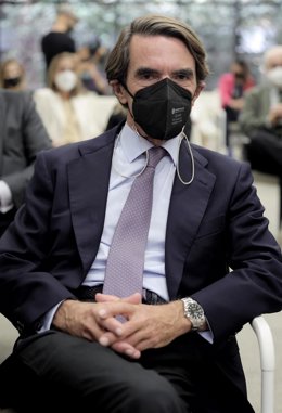 Archivo - El expresidente del Gobierno y presidente del IADG, José María Aznar, en la clausura del Campus FAES 2021 en el auditorio de la Fundación Abertis, a 24 de septiembre de 2021, en Madrid, (España). Con esta nueva edición, celebrada del 20 al 24 
