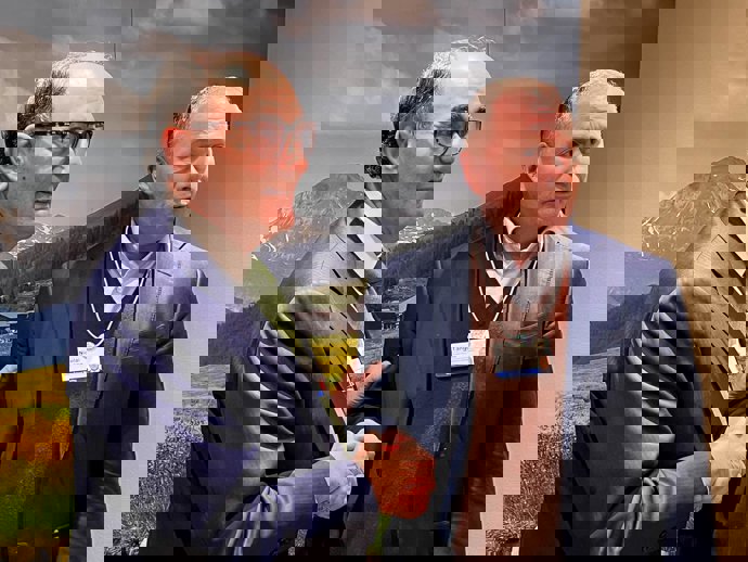 Ignacio Galán, presidente de Iberdrola, y Nicolai Tangen, CEO de Norges Bank Investment Management.