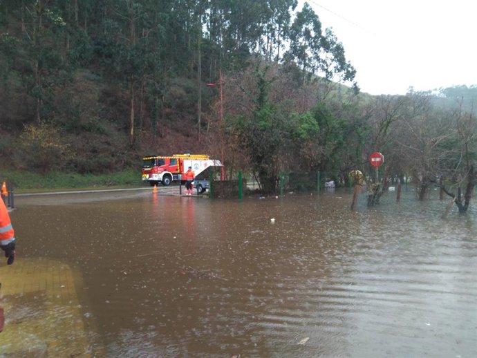 Inundación atendida  por el 112