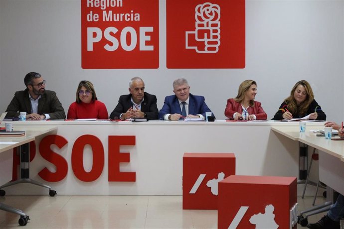 Imagen de la reunión de la Ejecutiva del PSOE