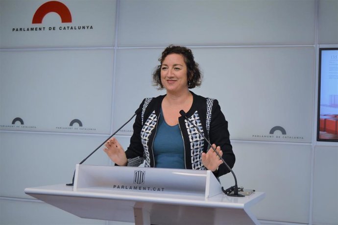 Archivo - La portavoz del PSC en el Parlament, Alícia Romero, en rueda de prensa. Foto de archivo. 