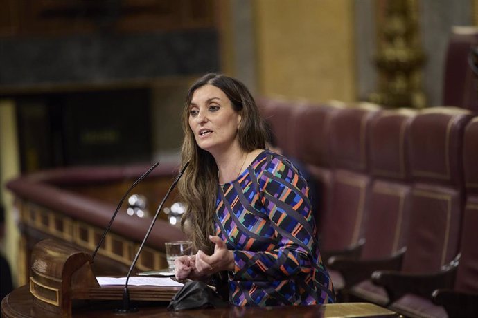 Archivo - La oscense y diputada en el Congreso de los Diputados, Sara Giménez, entre los cinco miembros aragoneses presentes en el nuevo Consejo General de Ciudadanos.