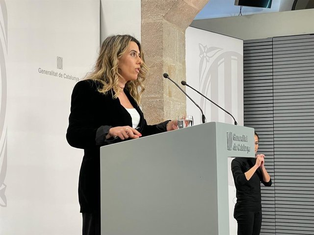 La portaveu del Govern de la Generalitat, Patrícia Plaja