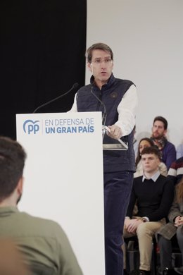 Archivo - El candidato del PP a la Presidencia de La Rioja, Gonzalo Capellán